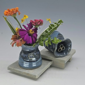 Ikebana Flower Vase, Bud Vase, Lucky Penny Wish bowl, Grandmother Vase, Bridel Shower Gift