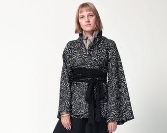 Kimono Coat, Kimono Jacket, Winter A-Line Cape, , Flare Coat, Winter Cape,  Flared Wide Sleeves, Cover Up, Elegant cape