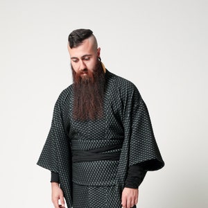 Winter Haori Kimono Jacket for Men, Quilt Haori Coat, gender-neutral coat image 1