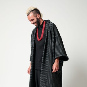 Haori Coat, Winter Haori Kimono Jacket for Men, Quilt Haori kimono