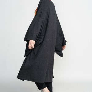 Japanese Haori Jacket Kimono Oversize Cardigan Grey Urban - Etsy