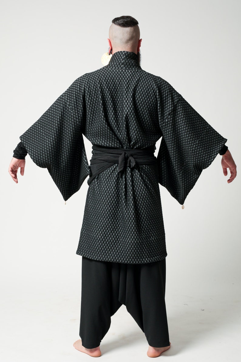 Winter Haori Kimono Jacket for Men, Quilt Haori Coat, gender-neutral coat image 9