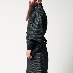 Winter Haori Kimono Jacket for Men, Quilt Haori Coat, gender-neutral coat image 10
