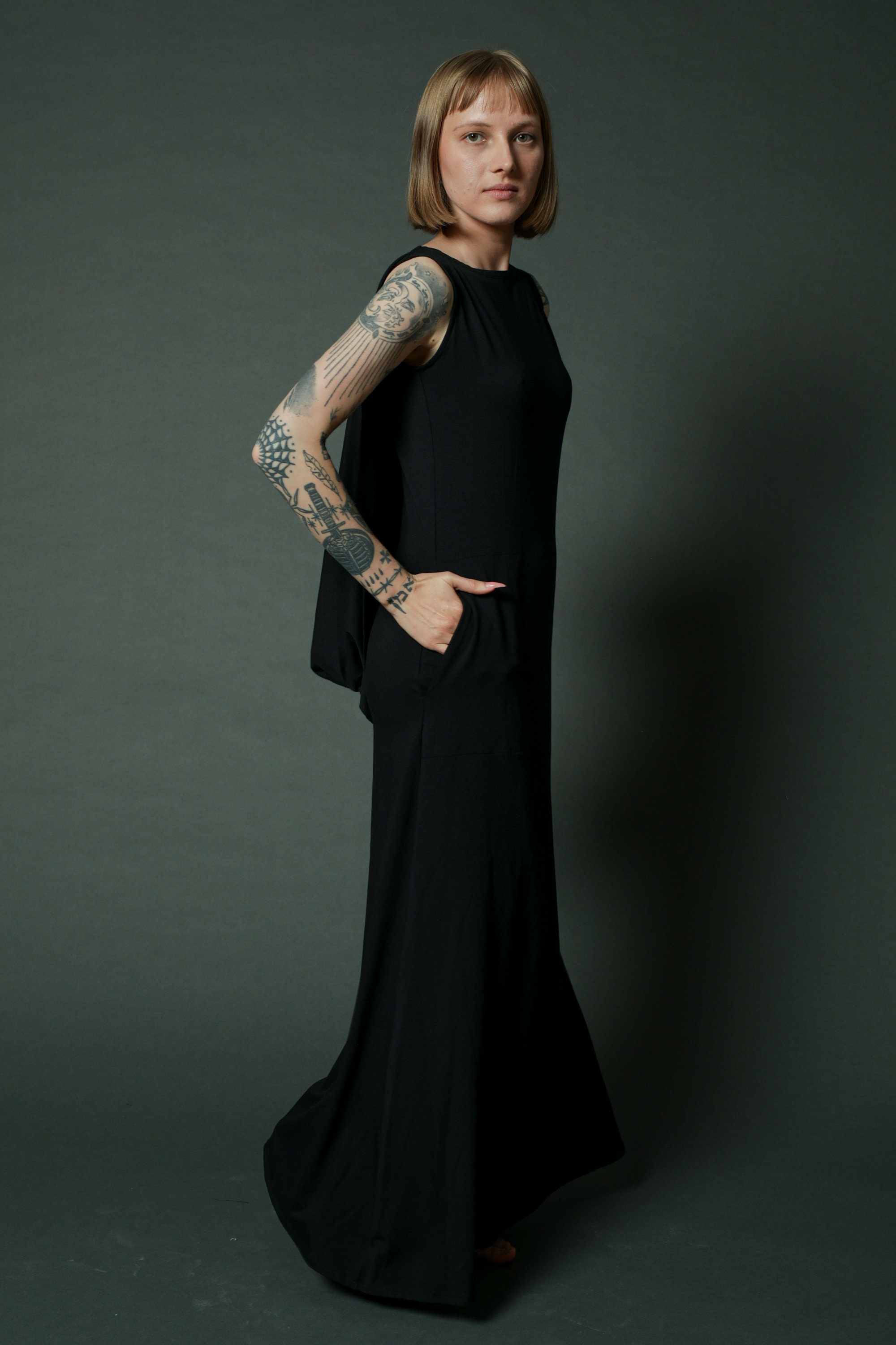 black modal maxi dress Fall in Love Maxi Dress