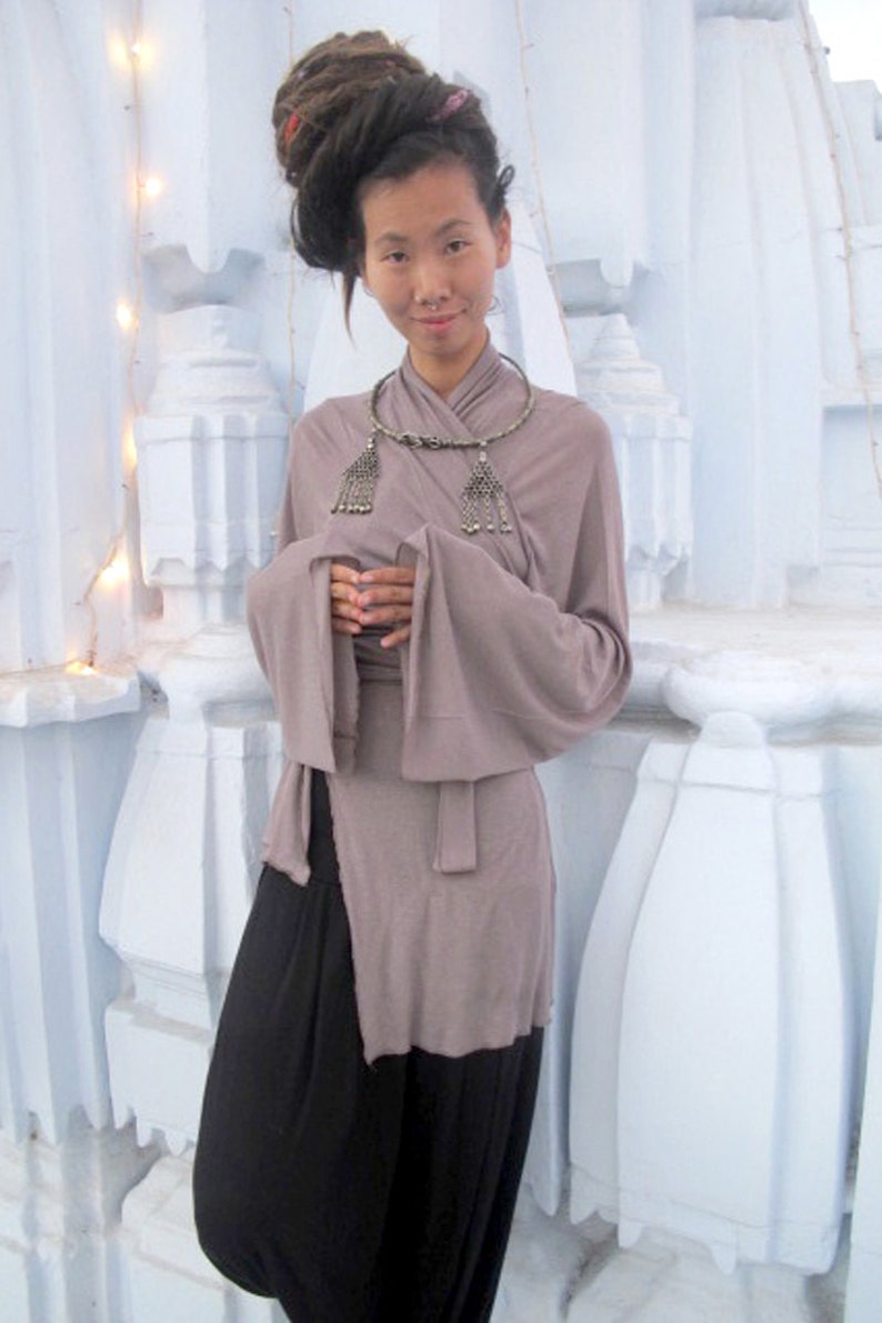Kimono, Kimono Top,Japanese Kimono,Boho Kimono,Taupe Kimono,Fall Fashion,Wrap Top, Kimono Cardigan,Boho Chic, Holiday Gifts,