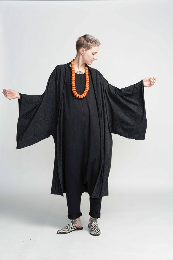 Unisex Japanese Haori Haori Jacket Kimono Jacket Haori Grey
