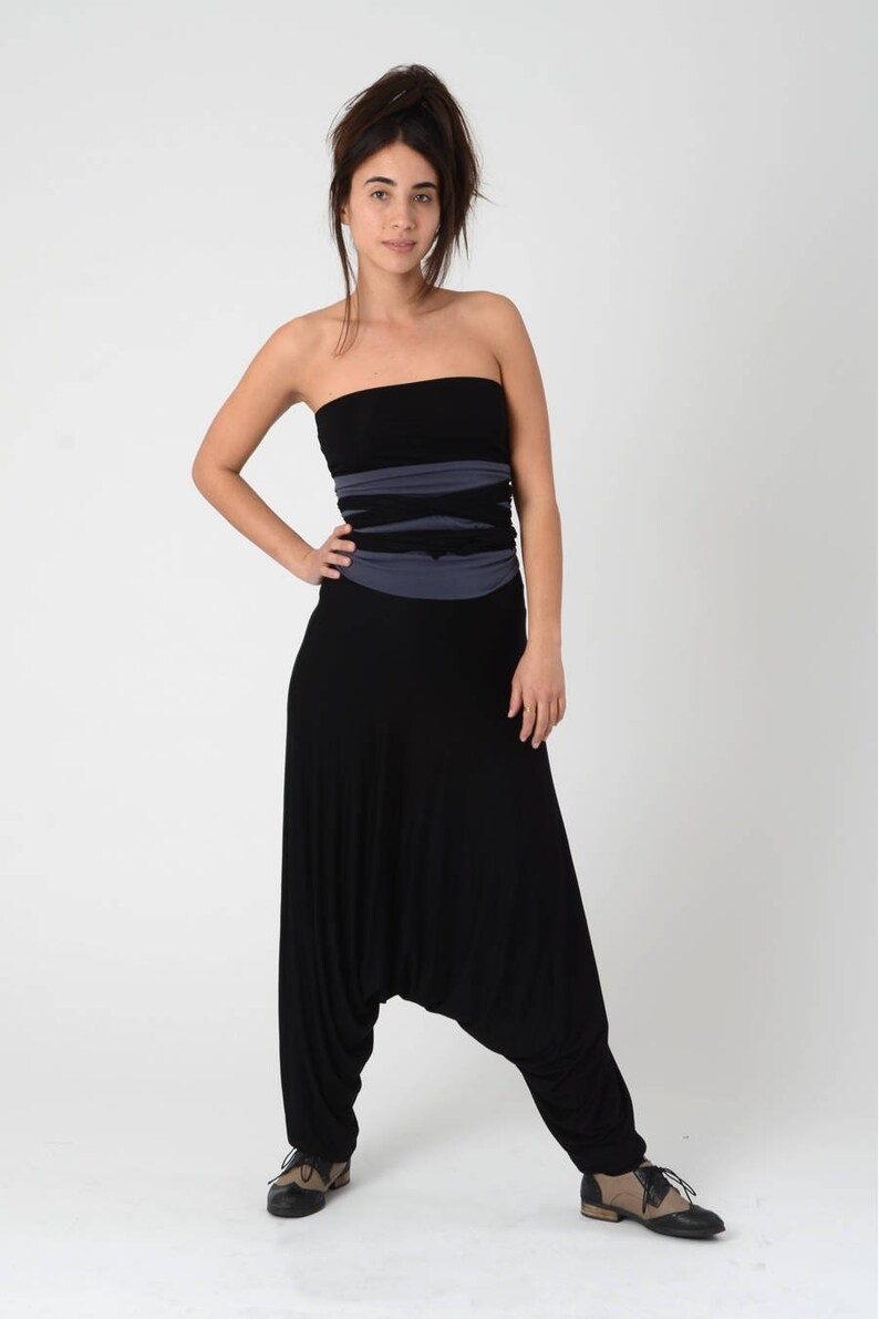 black harem jumpsuit