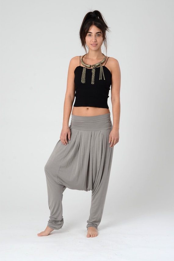 Embroidered Women's Front Split Open Harem Pants - Shoreline Wear, Inc.