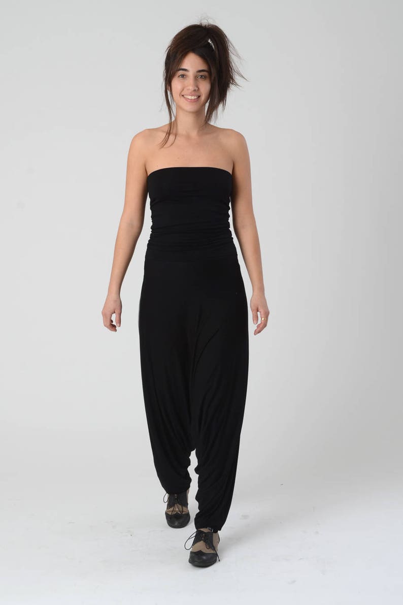 black harem jumpsuit