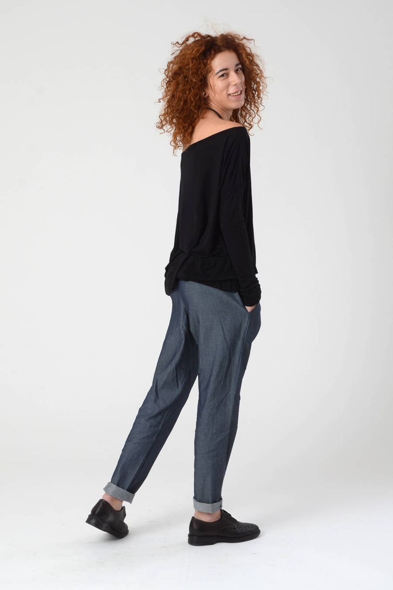 long boat neck top