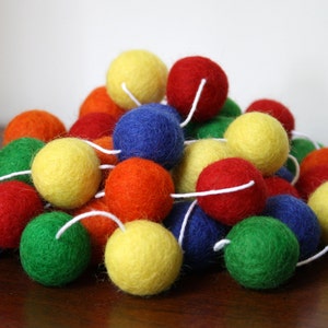 Wool Felt Handmade Balls strings 2m – Cozy Nursery