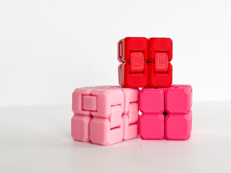 Pink Infinity Cube Mini Infinity Cube Fidget Cubes - Valentine's Day Classroom Gifts - Etsy