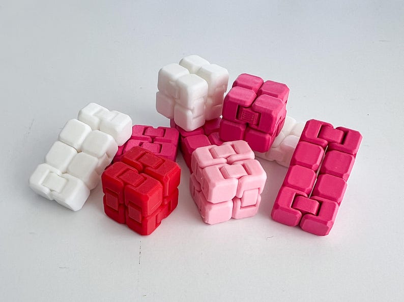 Pink Infinity Cube Mini Infinity Cube Fidget Cubes - Valentine's Day Classroom Gifts - Etsy