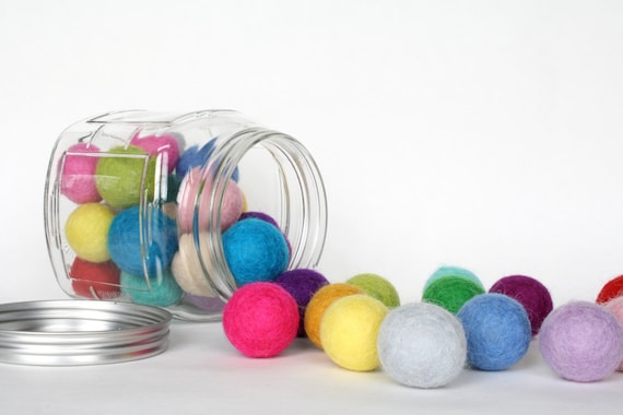 Felt Balls - Bright - Pack of 50, Sewing & Textiles