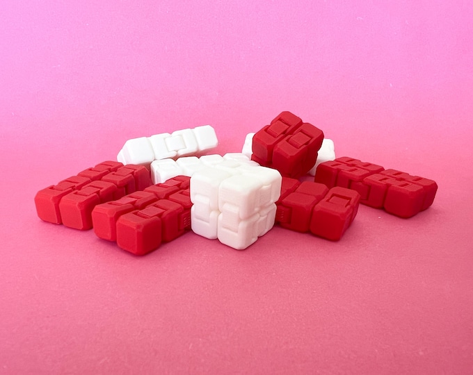 Featured listing image: Mini Infinity Cube Fidget Cubes - Valentine's Day Classroom Gifts