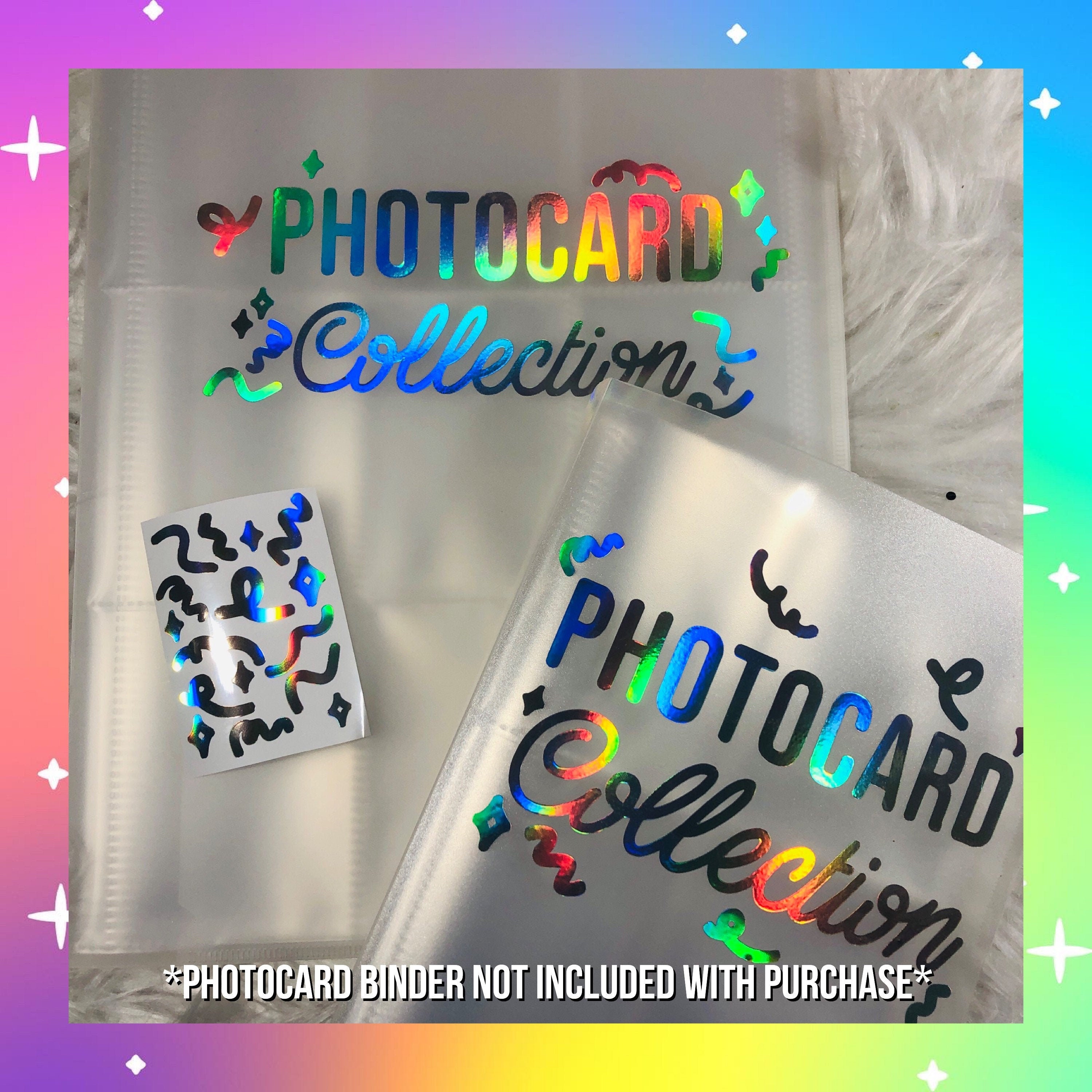 Kpop Photocard Binder Decals! *Binder NOT included*