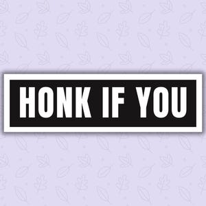 Hupe Wenn Du | Autoaufkleber | Gen Z Humor | Lustiger Sticker | Auto Aufkleber