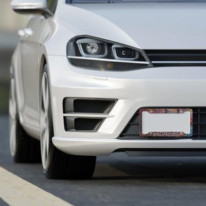 Abstract License Plate Frame - Aesthetic Car Decor Aluminum Vanity Plate Holder image 3