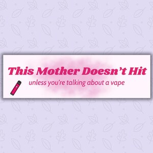 Diese Mutter schlägt nicht... | Autoaufkleber | Gen Z Humor | Lustiger Sticker | Auto Aufkleber