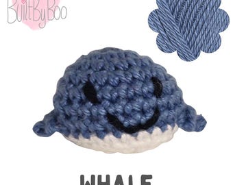 Little Balls of Happy - Whale - Crochet Keyring, Keychain, Collectible
