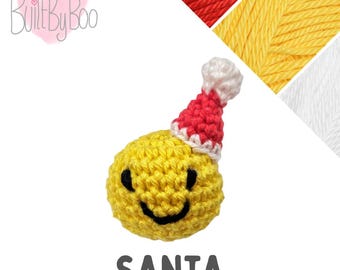 Little Balls of Happy - Santa - Crochet Keyring, Keychain, Collectible