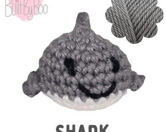 Little Balls of Happy - Shark - Crochet Keyring, Keychain, Collectible