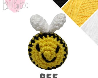 Little Balls of Happy - Bee - Crochet Keyring, Keychain, Collectible