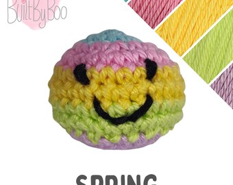 Little Balls of Happy - Spring - Crochet Keyring, Keychain, Collectible