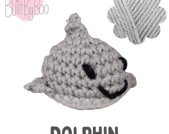 Little Balls of Happy - Dolphin - Crochet Keyring, Keychain, Collectible