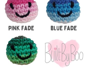 Little Balls of Happy - Fades - Crochet Keyring, Keychain, Collectible
