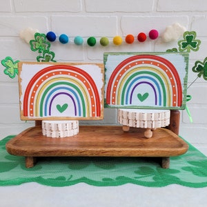 Rainbow Sign | Farmhouse St. Paddy's Day Decor | Rainbow Decor | Rainbow Sign