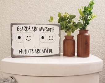 Funny Bathroom Signs | Sign for Guest Bath | Toilet Paper Sign