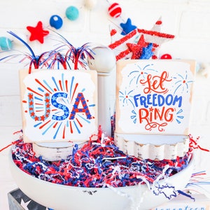 Add a touch of patriotism to any space with our handcrafted Patriotic Itty Bitty Signs! Choose from 12 designs printed on natural stained pine. Perfect for home or office decor.