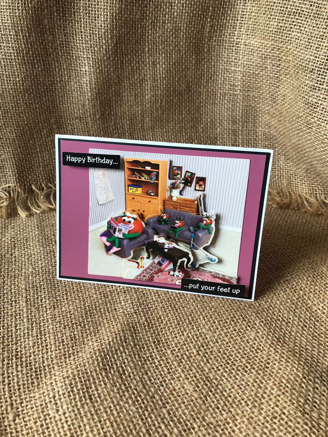 Quirky &amp; Fun Birthday Card Happy Birthday Funny Tomatoes - Etsy