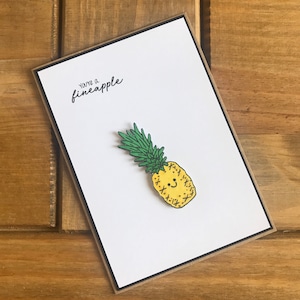 Pineapple Card - You’re a fineapple - Pineapple - Anniversary - Valentines - Birthday - Boyfriend - Girlfriend - Husband - Wife - Partner
