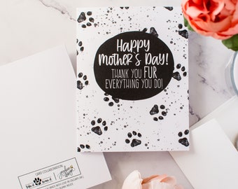 Happy Mothers Day Card | Dog Mom | From the Dog Card | Dog Lover Card | Gifts for Her | From the Fur Baby