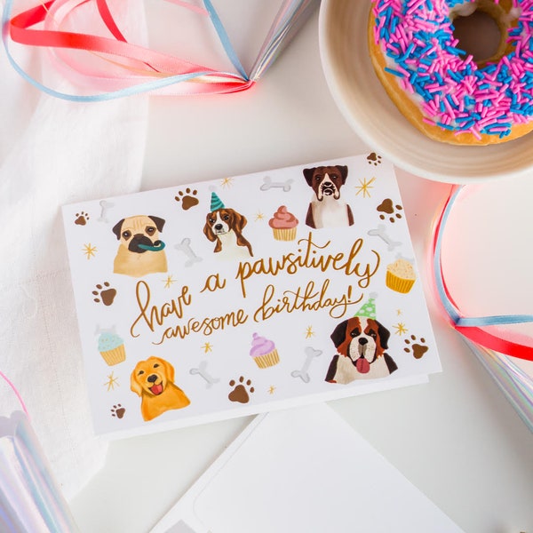 Dog Birthday Card | Dog Mom | Dog Mom Accessories | Happy Birthday | Dog Lady Cards | Puppy Birthday Card | Dog Mom Gifts | Birthday Cards