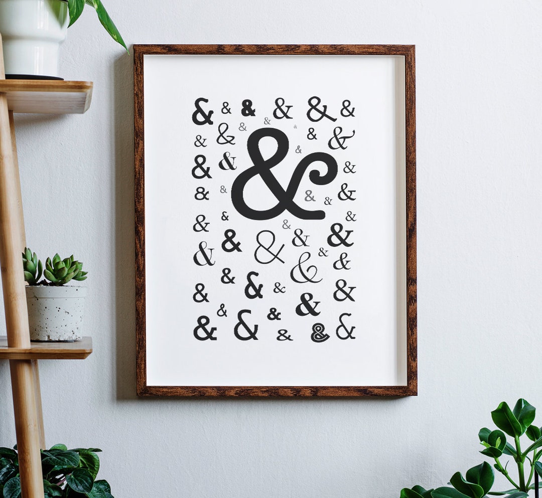Ampersand Many Digital Print -- Five Sizes - Etsy