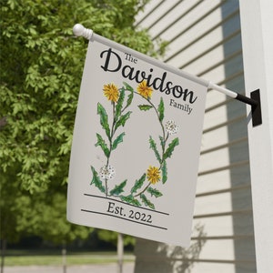 Banner personalizado para casa y jardín: elija letra o personalice el diseño