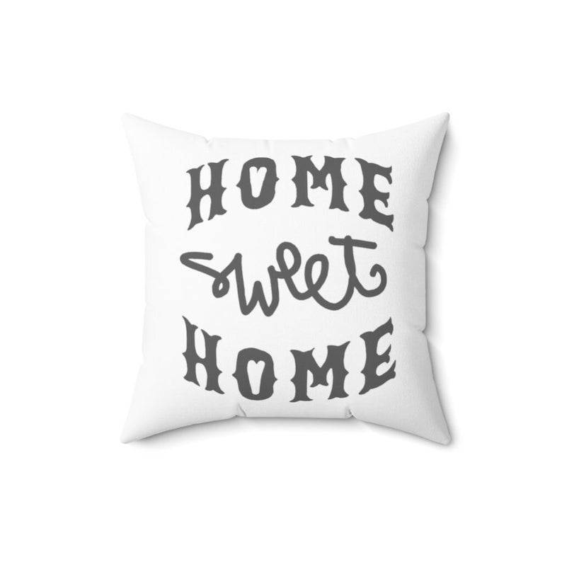 Home Sweet Home  Black and White Throw Pillow  Insert image 1