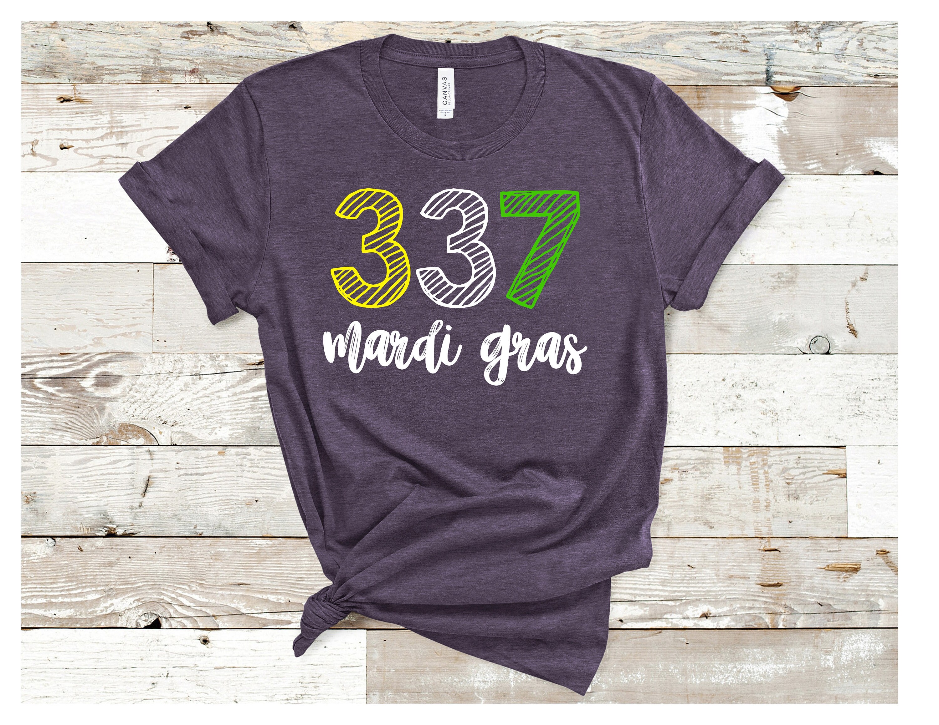 337 Mardi Gras Lafayette Mardi Gras Louisiana Shirt Etsy