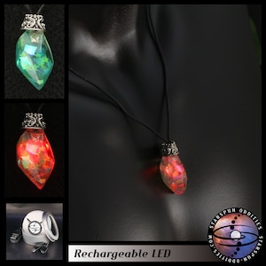 Lepus der Hase - Wiederaufladbare Halskette mit roter LED