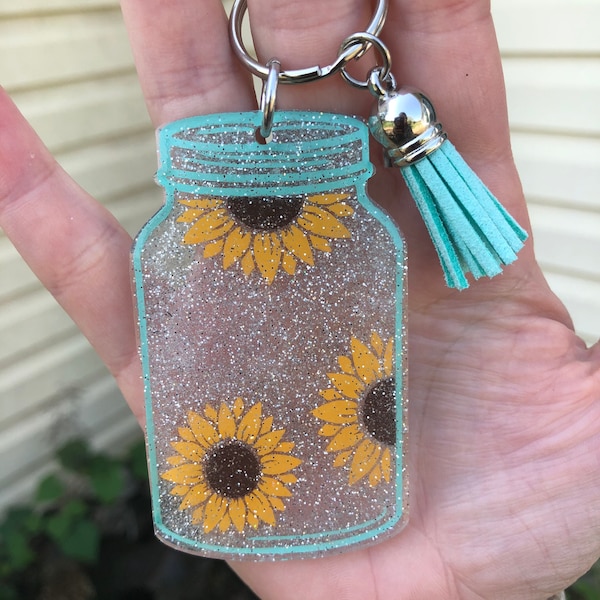 Glitter Mason Jar Etsy