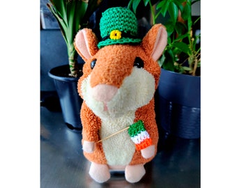 Lil' Irish Hat and Flag, Crochet Pattern Only, Instant Download, PDF pattern, Leprechaun Doll Hat, St. Patrick’s Day, Irish Decorations, DIY