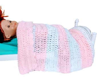 Nana’s Doll Blanket, small Afghan, simple, preemie blanket, beginner, quick, crochet doll blanket pattern, PDF, pattern only, DIY