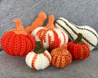 Patrón de calabaza y calabacín de crochet para la cosecha de otoño (patrón PDF)