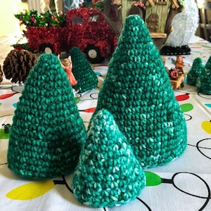 Winter Tree-O, Crochet Trees, Crochet Christmas, Crocheted Decorations, Winter Trees, Crocheted Trees, Table Centerpiece