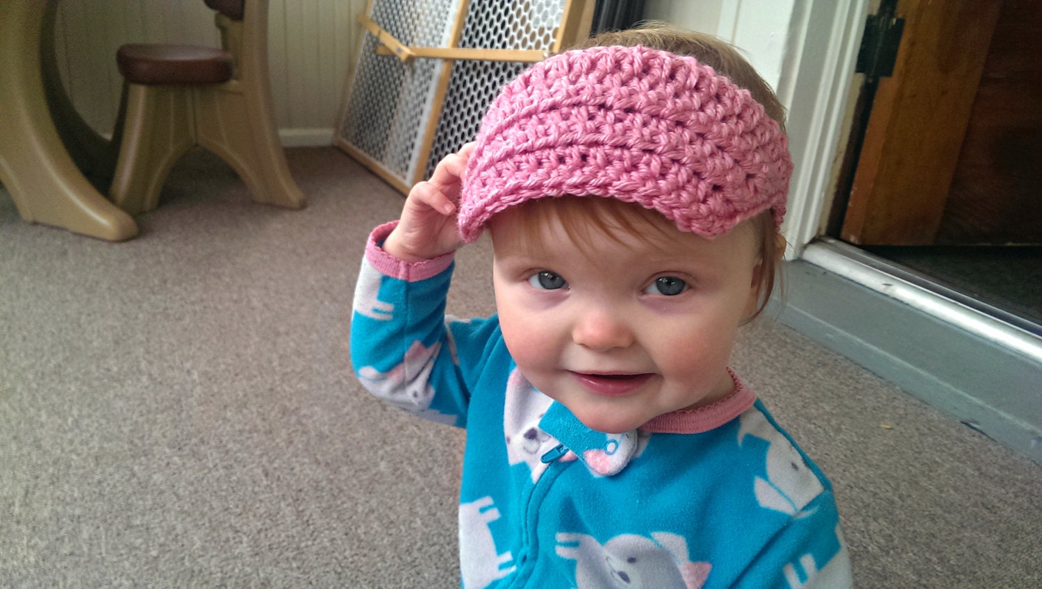 Toddler Sun Visor Crochet Pattern Only Baby Brimmed Hat Etsy