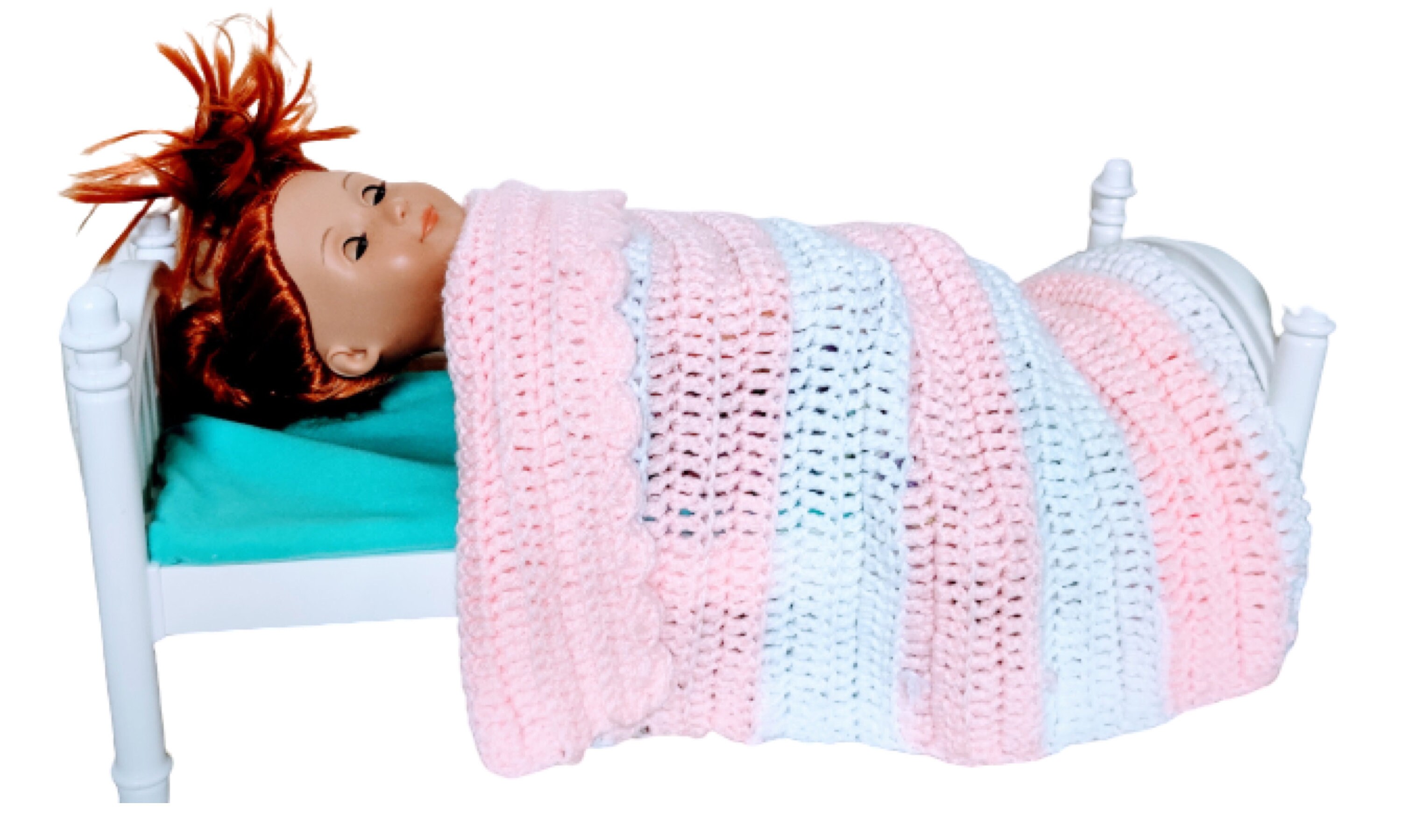 Nanas Doll Blanket, Small Afghan, Simple, Preemie Blanket, Beginner