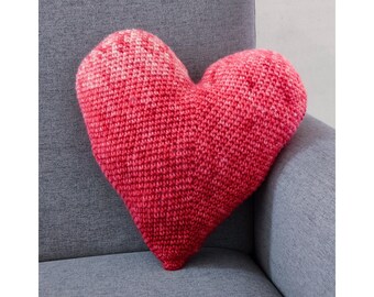 Seamless Hearts Pillow, Crochet Pattern, Valentine’s Day, PDF, crochet pillow, heart pillow, stuffed heart pattern, easy, DIY, heart, yarn